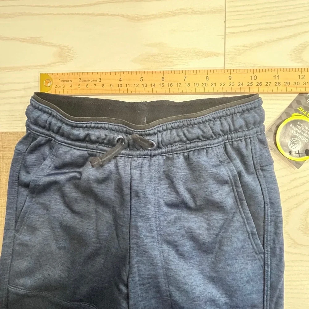 Athletic Works Jogger Pants‎ Boys Small 6-7 Blue Heather Tech Fleece DriWorks